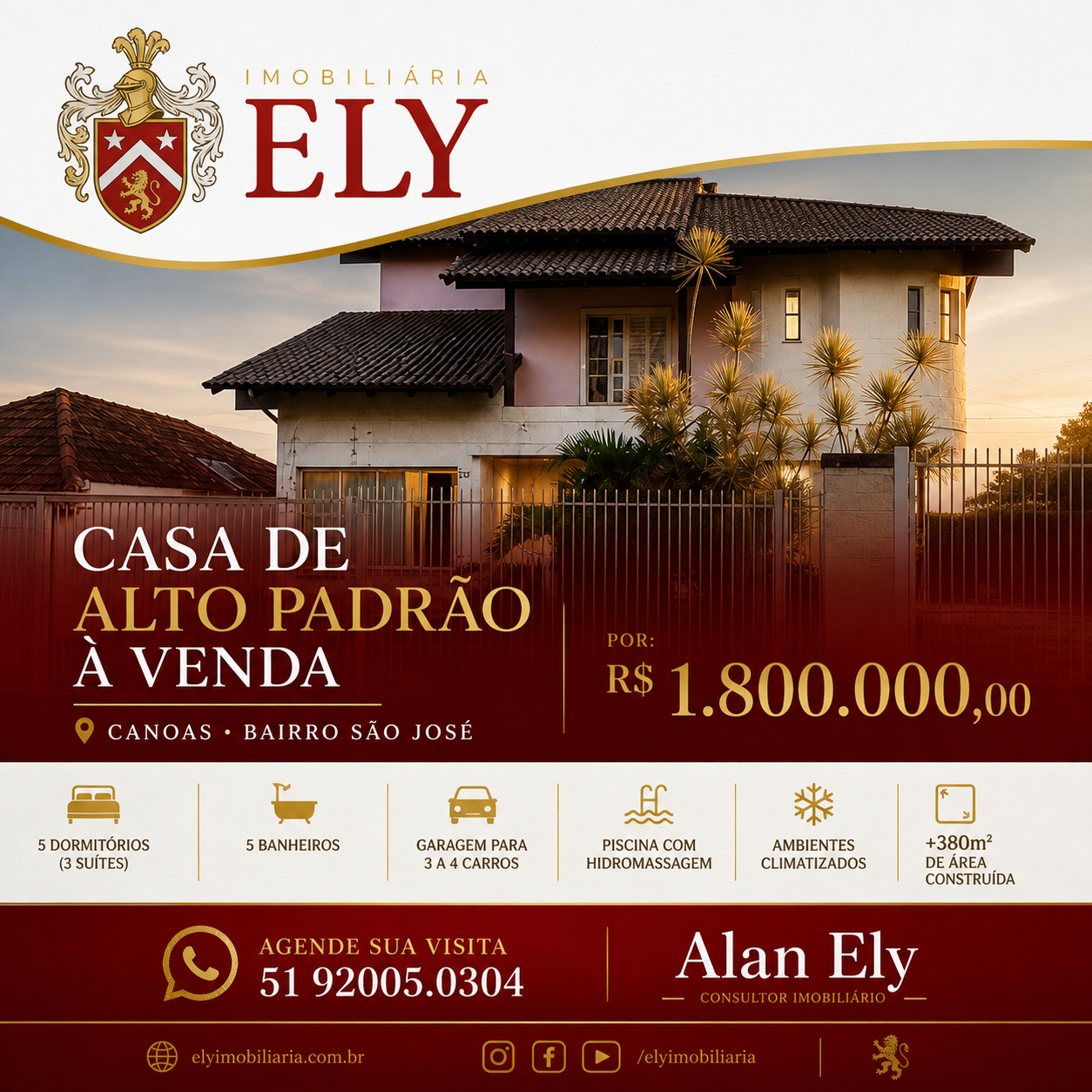 Casa de Alto Padrão no Bairro São José