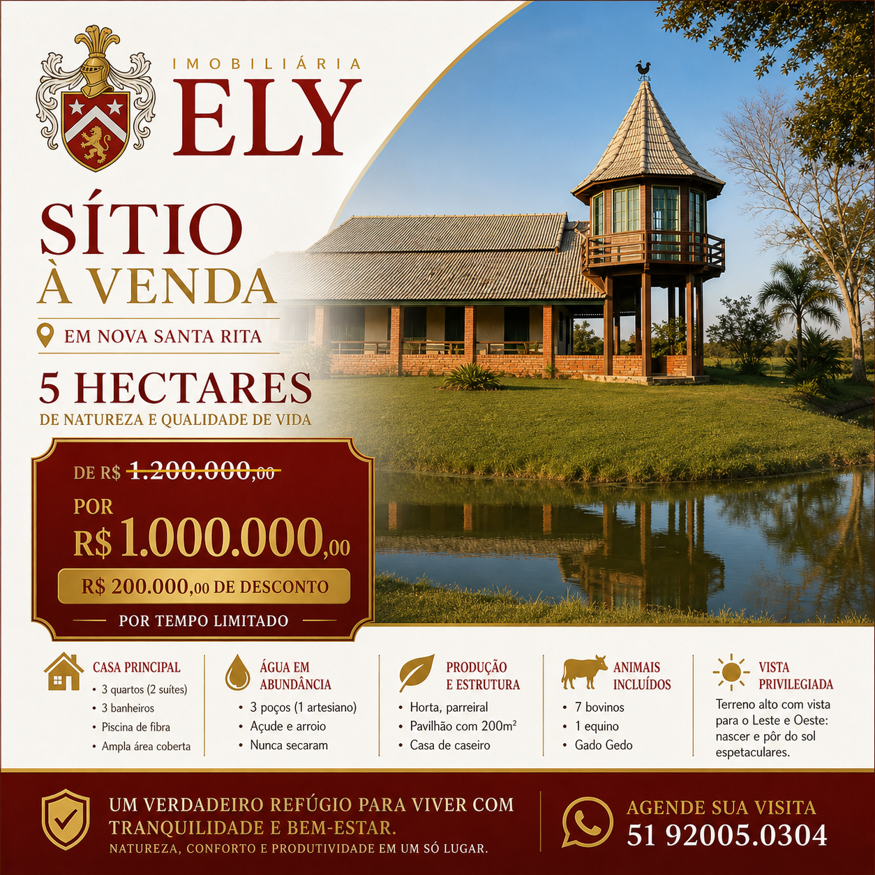 Sítio 5 Hectares em Nova Santa Rita